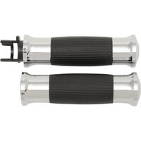 Image of MT-IN-GEL-70-CH - Avon Grips Air GEL Grips For Indian Chief 111 2014-2017 - Black/Chrome