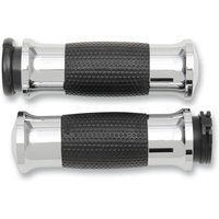 Image of GEL-70-CH - Avon Grips Air GEL Grips For Harley Davidson FLD 1690 2012-2013 - Black/Chrome