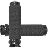 MF-63-ANO - Avon Grips Vibration Dampening Memory Foam Grips For Harley Davidson FLD 1690 2012-2013 Small - Black