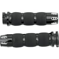 AIR-90-ANO-GAT - Avon Grips Gatlin Air Cushioned Grips For Harley Davidson FLD 1690 2012-2013 - Black