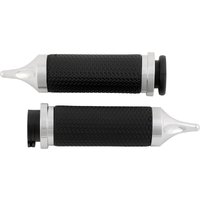 Image of MF-63B-CH-SPK - Avon Grips Vibration Dampening Memory Foam Grips For Harley Davidson FLD 1690 2012-2013 Large Spiked - Chrome