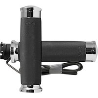 IN-S-CC-85-C-H - Avon Grips Custom Contour Heated Grips For Indian Scout 60 2016-2022 - Black/Chrome