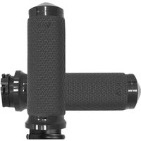 MF-63A-ANO - Avon Grips Vibration Dampening Memory Foam Grips For Harley Davidson FLD 1690 2012-2013 Medium - Black