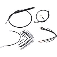 Image of B30-1253 - Burly Jail Bar Cable Kit For Harley Davidson FLSB 1750 2019-2024 35.5cm (14") - Black