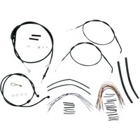 Image of B30-1004 - Burly Cable/Line Kit for Ape Hanger Handlebars For Harley Davidson XL 1200 C 2007-2013 35.5cm (14") - Black