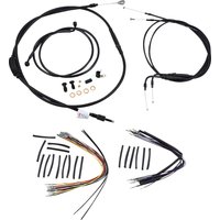 Image of B30-1013 - Burly Cable/Line Kit for Ape Hanger Handlebars For Harley Davidson FLST 1450 40.5cm (16") - Black