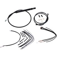 Image of B30-1259 - Burly Cable/Line Kit for Ape Hanger Handlebars For Harley Davidson FXBB 1750 2018-2020 30.5cm (12") - Black
