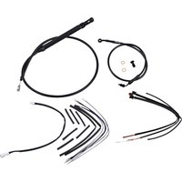 Image of B30-1256 - Burly Cable/Line Kit for Ape Hanger Handlebars For Harley Davidson FLSB 1750 2019-2024 40.5cm (16") - Black