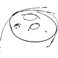 B30-1122 - Burly Cable/Line Kit for Ape Hanger Handlebars For Harley Davidson FXDB 1584 2012-2013 35.5cm (14") - Black