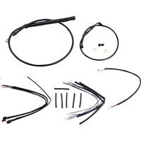 Image of B30-1254 - Burly Cable/Line Kit for Ape Hanger Handlebars For Harley Davidson FLSB 1750 2019-2024 30.5cm (12") - Black