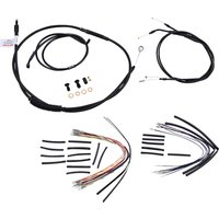 Image of B30-1033 - Burly Cable/Line Kit for Ape Hanger Handlebars For Harley Davidson FXD 1450 2000-2003 30.5cm (12") - Black