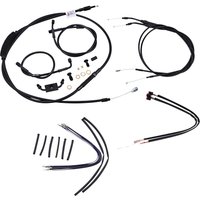 Image of B30-1123 - Burly Cable/Line Kit for Ape Hanger Handlebars For Harley Davidson FXDB 1584 2012-2013 40.5cm (16") - Black