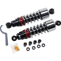 Image of B28-1207 - Burly Slammer Plus Shocks For Harley Davidson FXD 1340 1995-1998 - Chrome