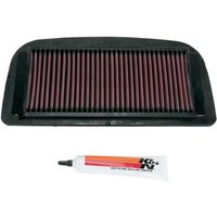 YA-1002 - K&N High Flow Air Filter For Yamaha YZF-R1 1000 2002-2003 - Black/Red