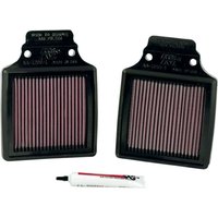 Image of KA-1299-1 - K&N High Flow Air Filter For Kawasaki ZX-12 R 2000-2006 - Black/Red