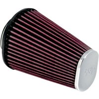 RC-3680 - K&N Air Filter For Air Charger Intake For Harley Davidson FLD 1690 2013 - Chrome/Red