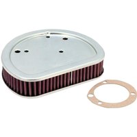 HD-1611 - K&N High Flow Air Filter For Harley Davidson FLS 1690 2012-2015 - Red/Silver