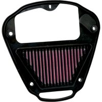 KA-2008 - K&N High Flow Air Filter For Kawasaki VN 2000 2004-2010 - Black/Red