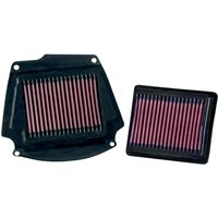 YA-1602 - K&N High Flow Air Filter For Yamaha XV 1700 2003-2005 - Black/Red