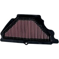 KA-6007 - K&N High Flow Air Filter For Kawasaki ZX-6 R 600 2007-2008 - Black/Red