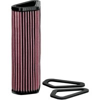 DU-1007 - K&N High Flow Air Filter For Ducati 1098 2007-2008 - Black/Red