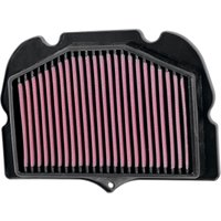 SU-1308 - K&N High Flow Air Filter For Suzuki GSX1300R 2008-2017 - Black/Red