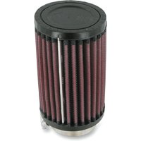 Image of RU-0210 - K&N Universal Clamp On Air Filter For Yamaha YFZ350 1987-2002 - Black/Red
