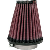 Image of RC-1200 - K&N Universal Clamp On Air Filter For Yamaha XS 500 1976-1979 - Black/Red