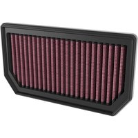 Image of AL-6620 - K&N Universal Clamp On Air Filter For Aprilia RS 660 2020-2024 - Black/Red