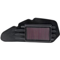 HA-1213 - K&N High Flow Air Filter For Honda PCX 125 2013-2017 - Black/Red