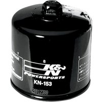 KN-153 - K&N Performance Oil Filter For Ducati 1098 2007-2008 - Black