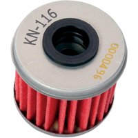 Image of KN-116 - K&N Performance Oil Filter For HM Moto CRE-F 250 R 2004-2009 - Red/Silver