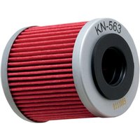 Image of KN-563 - K&N Performance Oil Filter For Derbi GPR 125 4V 2010-2013 - Red/Silver