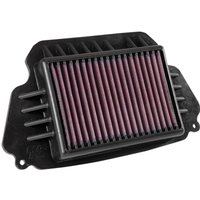 HA-6414 - K&N High Flow Air Filter For Honda CB 650 F 2014-2018 - Black/Red