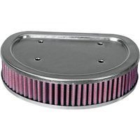 HD-8899 - K&N High Flow Air Filter For Harley Davidson FLHRCI 1450 EFI 1999-2001 - Black/Red