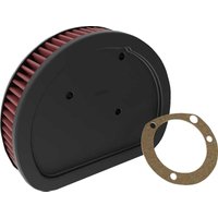 HD-1499 - K&N High Flow Air Filter For Harley Davidson FLHR 1450 1999-2003 - Black/Red