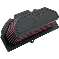 SU-1009 - K&N High Flow Air Filter For Suzuki GSX-R 1000 2009-2014 - Black/Red