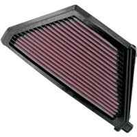 Image of KA-5096 - K&N High Flow Air Filter For Kawasaki EN 500 1996-2002 - Black/Red