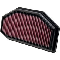 TB-1011 - K&N High Flow Air Filter For Triumph Speed Triple 1050 2011-2016 - Black/Red