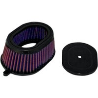 Image of KA-6589 - K&N High Flow Air Filter For Kawasaki KLR650 1987-2003 - Black/Red