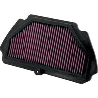 KA-6009 - K&N High Flow Air Filter For Kawasaki ZX-6 R 600 2009-2012 - Black/Red
