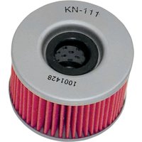 Image of KN-111 - K&N Performance Oil Filter For Honda CB 250 N 1978-1981 - Red/Silver