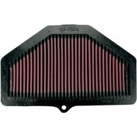 SU-7504 - K&N High Flow Air Filter For Suzuki GSX-R 600 2004-2005 - Black/Red