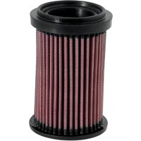 DU-6908 - K&N High Flow Air Filter For Ducati Monster 1100 2009-2010 - Black/Red