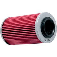 Image of KN-564 - K&N Performance Oil Filter For Buell 1125 CR 2008-2009 - Red/Silver