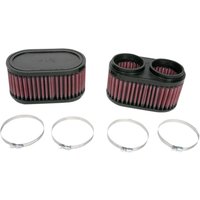 Image of RU-2922 - K&N Clamp On Air Filters For Yamaha FZR 750 R 1989-1992 - Black/Red