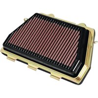 HA-1008 - K&N High Flow Air Filter For Honda CBR 1000 RR 2008-2016 - Black/Gold/Red