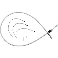 Image of 323418HE - Magnum Shielding Sterling Chromite II Quick Connect Clutch Cable For Harley Davidson FLDE 1750 2018-2020 132 cm (52") - Chrome