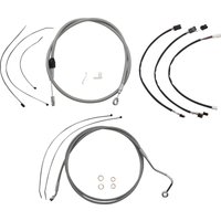 5891152 - Magnum Shielding XR Handlebar Cable Install Kit For Harley Davidson FLHR 1750 2021-2022 38 - 43cm (15" - 17") - Chrome/Clear-Coated