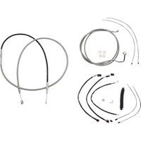 589982 - Magnum Shielding XR Handlebar Cable Install Kit For Harley Davidson FLTRK 1868 2021-2024 38 - 43cm (15" - 17") - Chrome/Clear-Coated